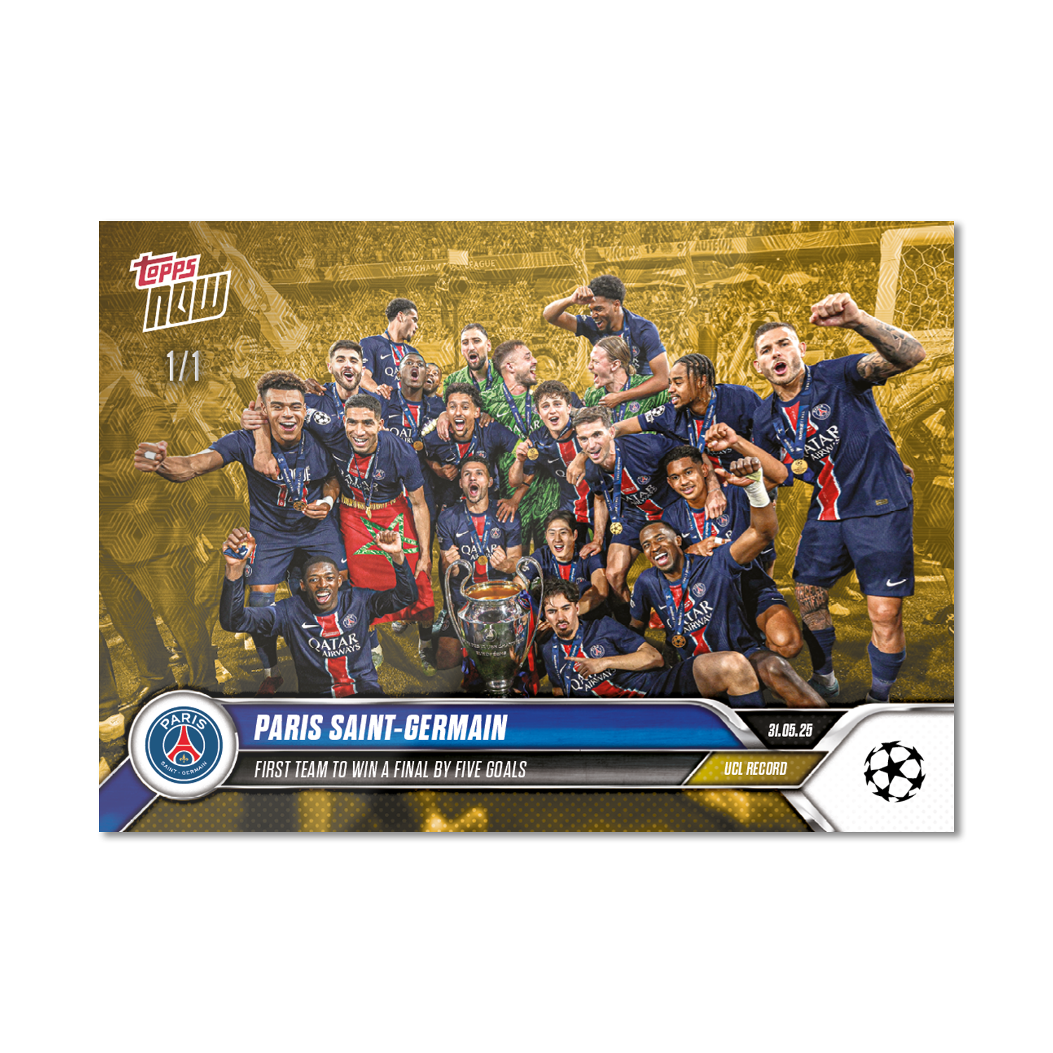 Paris Saint-Germain - 2024-25 UCL Topps NOW - Card 158 - PR: 1368 - Image 2