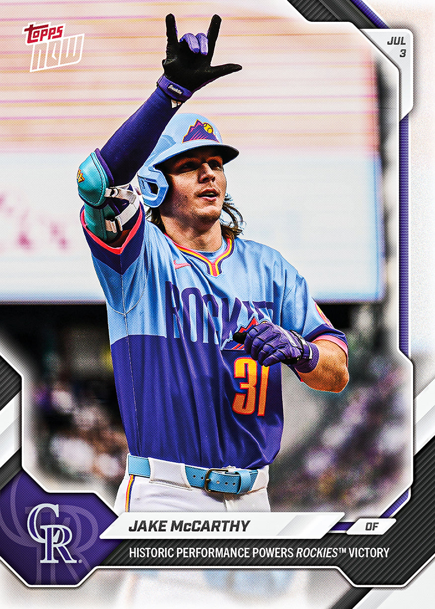 Jake McCarthy - 2026 MLB Topps NOW - Card 410 - PR: 469