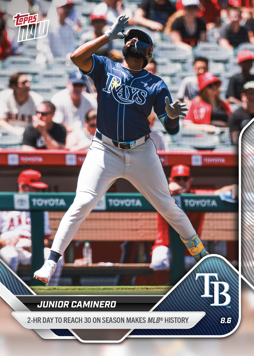 Junior Caminero - 2025 MLB Topps NOW - Card 526 - PR: 679