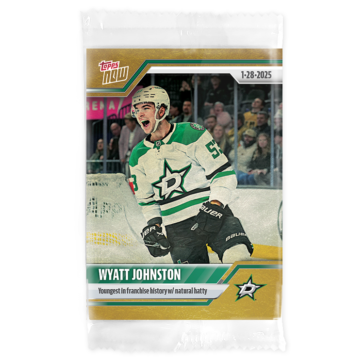 Alternative view of Wyatt Johnston - 2024-25 NHL Topps NOW - Sticker # 101 Pack - PR: 170