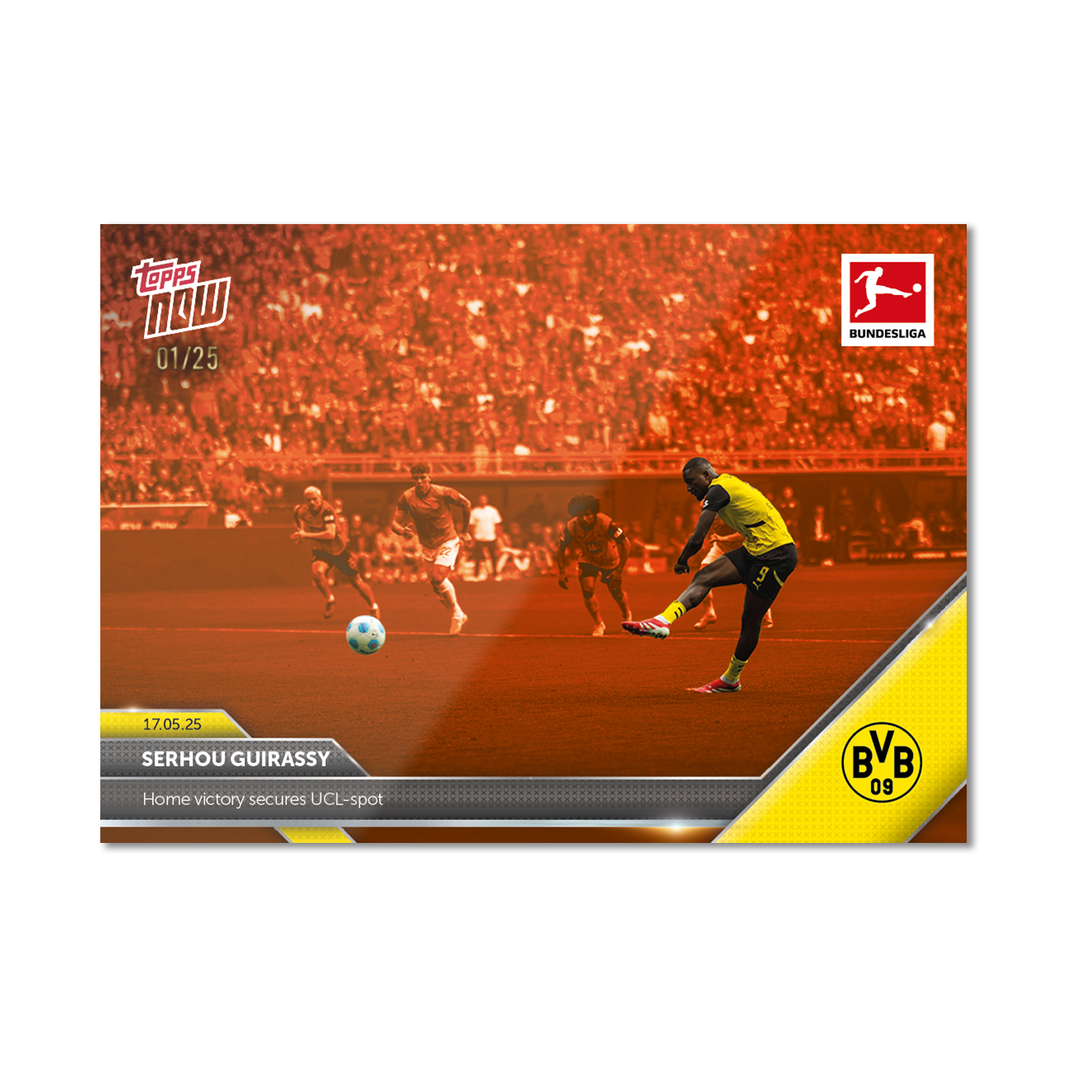 Serhou Guirassy - 2024-25 Bundesliga Topps NOW - Card 192 - PR: 145 - Image 5