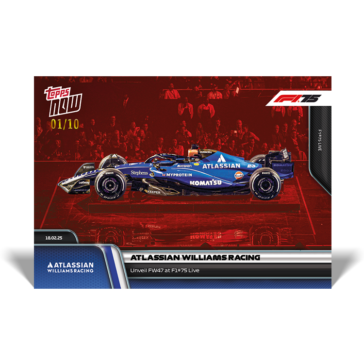 Atlassian Williams Racing - 2025 Formula 1 Topps NOW - Card 9 - PR: 581 - Image 4