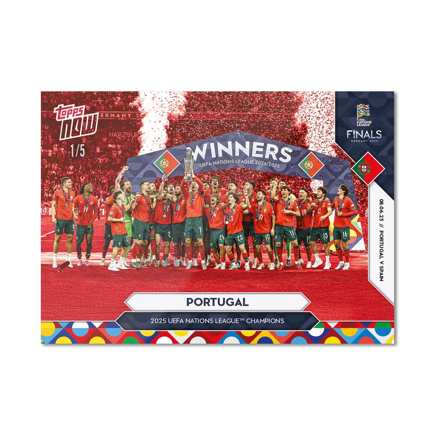 Portugal - 2025 UEFA Nations League Topps NOW - Card 4 - PR: 2177 - Image 3