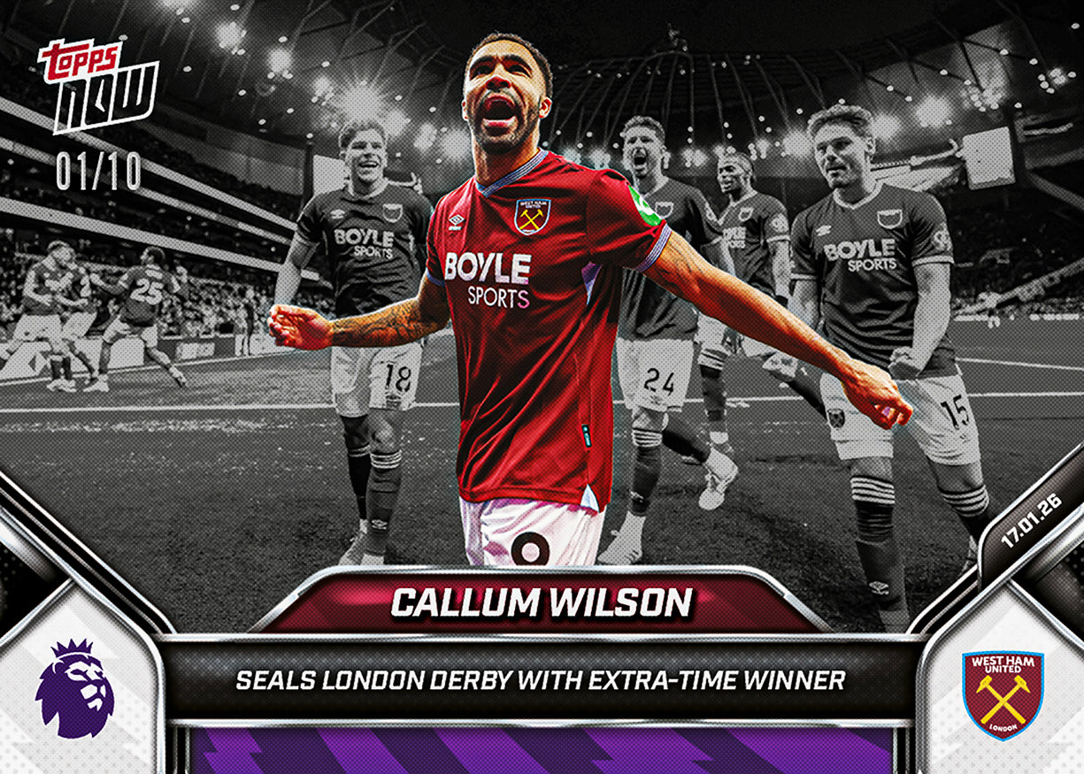 Callum Wilson - 2025-26 Premier League Topps NOW - Card 110 - PR: 192 - Image 4