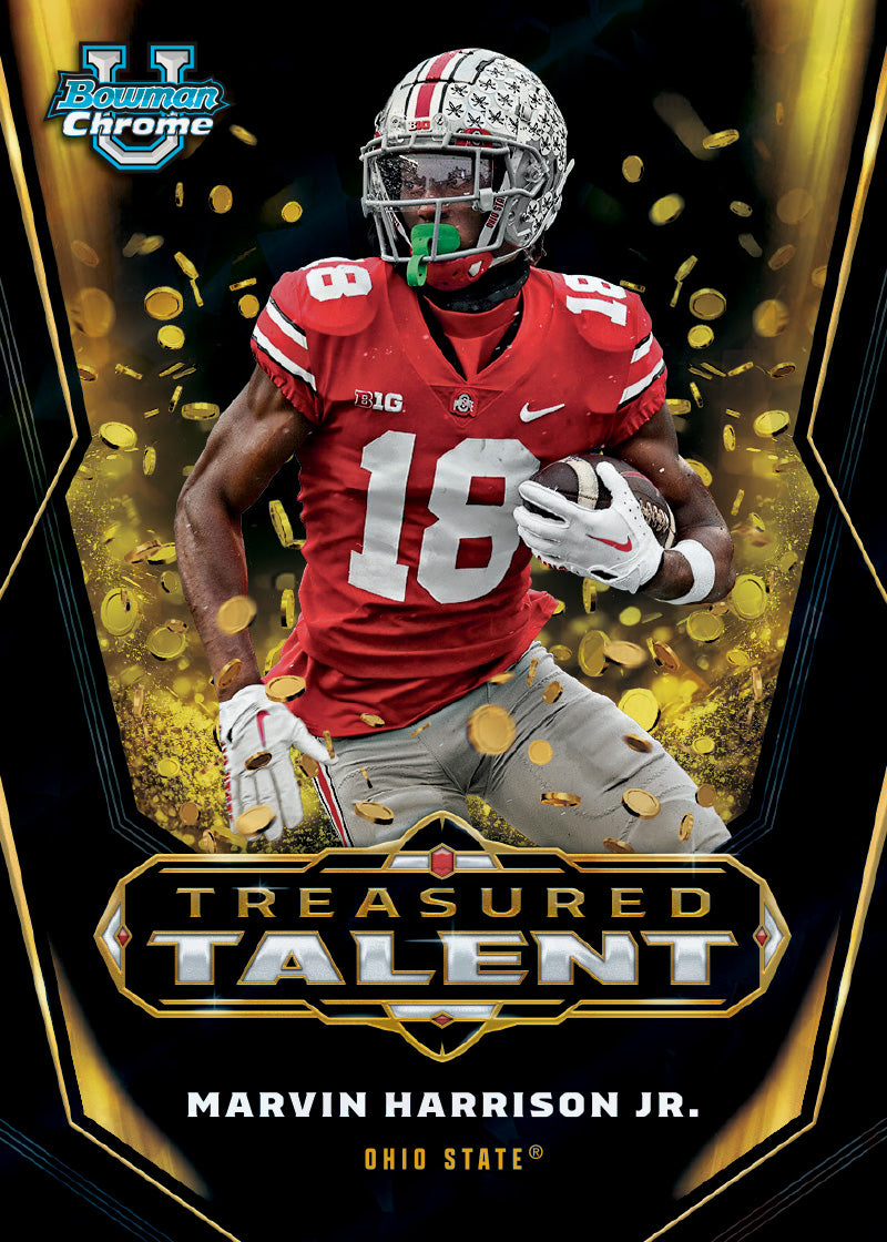2023 Bowman University Chrome Football Sapphire Edition - Hobby Box - Sealed Case - Image 3