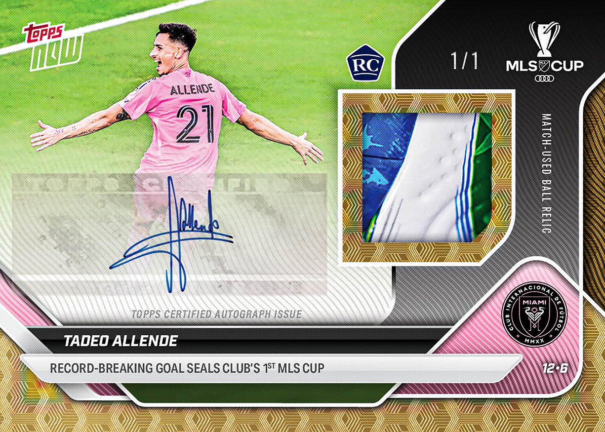 Tadeo Allende - 2025 MLS Topps NOW - Card 141 - PR: 696 - Image 2