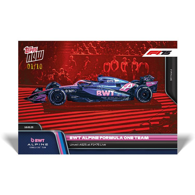 BWT Alpine Formula One Team - 2025 Formula 1 Topps NOW - Card 6 - PR: 614 - Image 4