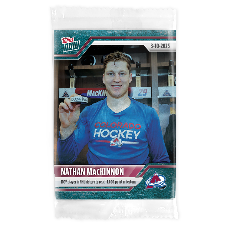 Nathan MacKinnon - 2024-25 NHL Topps NOW - Sticker # 131 Pack - PR: 385 - Image 3