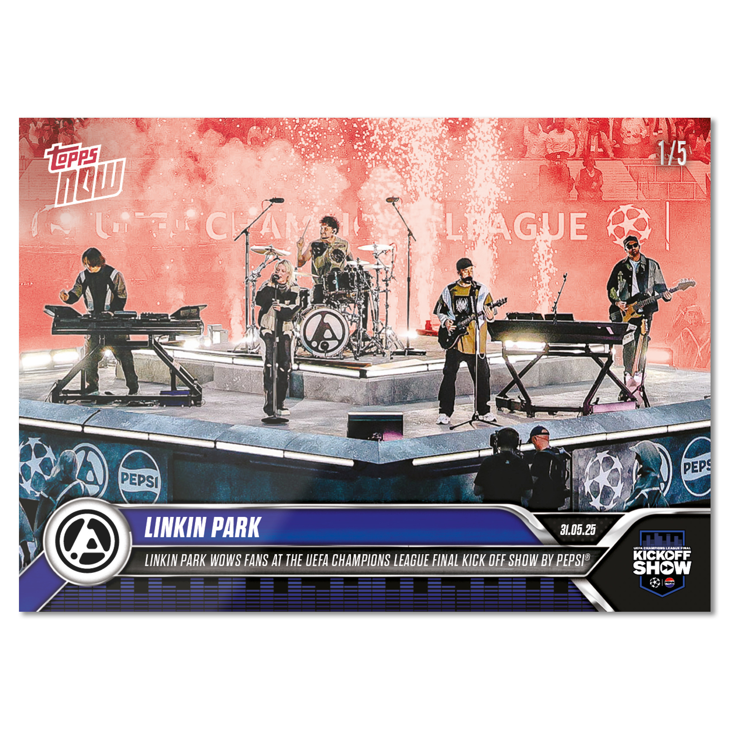 Linkin Park - 2024-25 UCL Topps NOW - Card 166 - PR: 5313 - Image 3