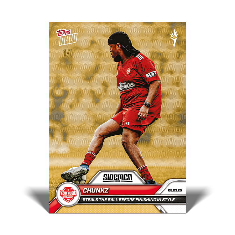 Chunkz - 2025 Sidemen Charity Match Topps NOW Card 12 - PR: 76 - Image 2