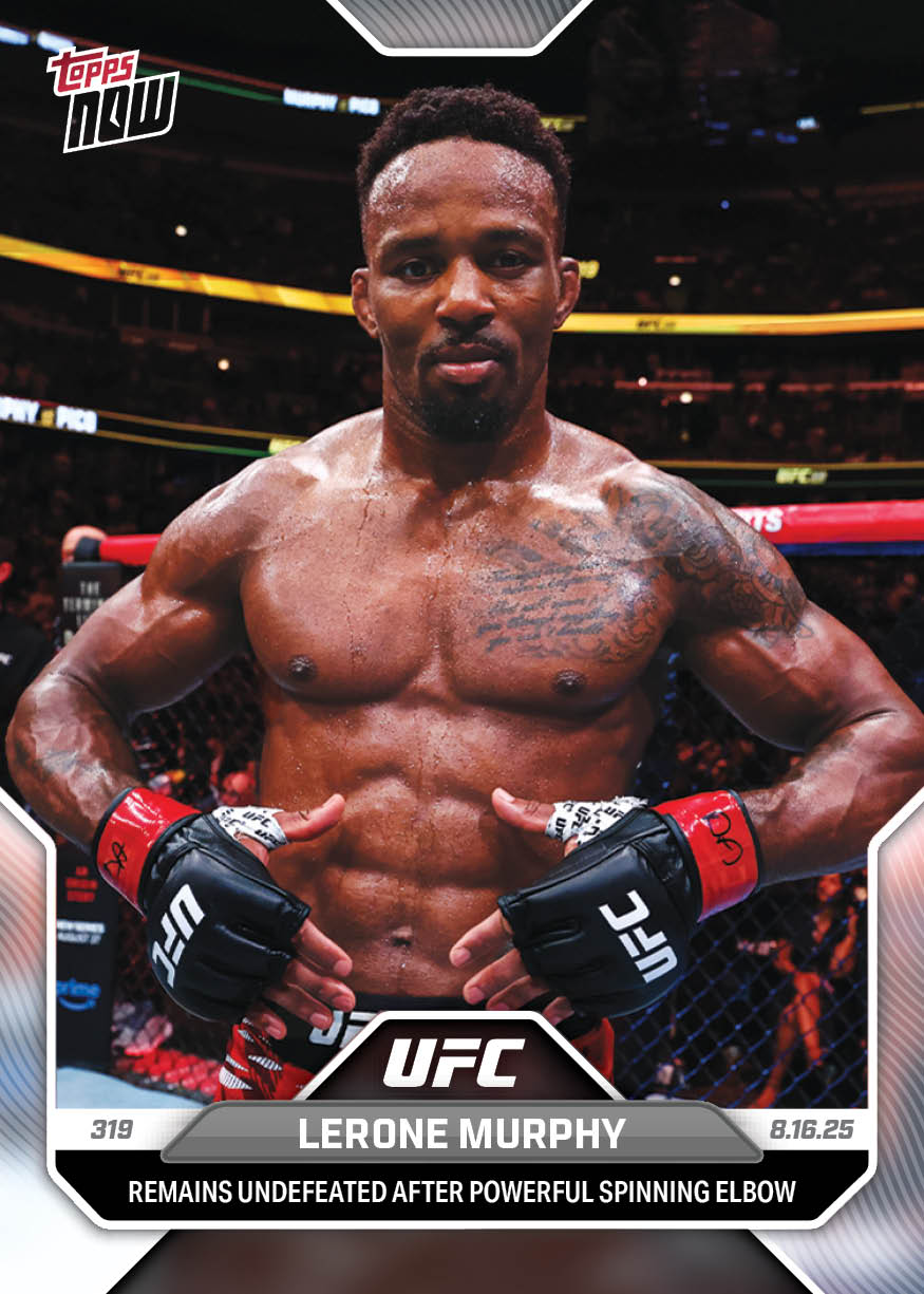 Lerone Murphy - 2025 UFC Topps NOW - Card 27 - PR: 728 - Image 2
