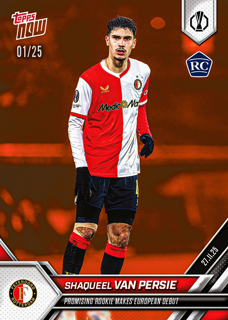 Shaqueel van Persie - 2025-26 UEL Topps NOW - Card 11 - PR: 881 - Image 5
