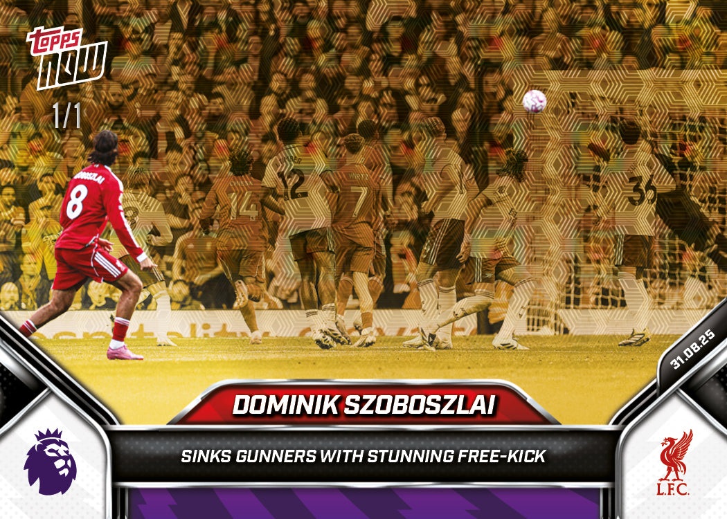 Dominik Szoboszlai - 2025-26 Premier League Topps NOW - Card 16 - PR: 2114 - Image 2