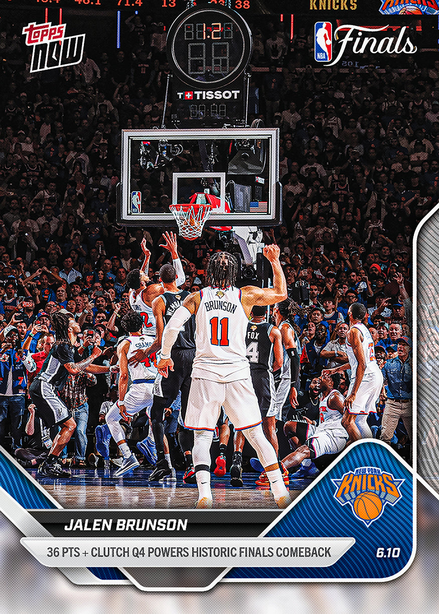 Jalen Brunson - 2025-26 NBA Topps NOW - Card 337 - PR: 14479 - Image 2