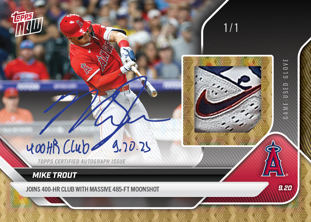 Mike Trout - 2025 MLB Topps NOW - Card 742 - LOOK FOR AUTO-RELICS - PR: 14912 - Image 2