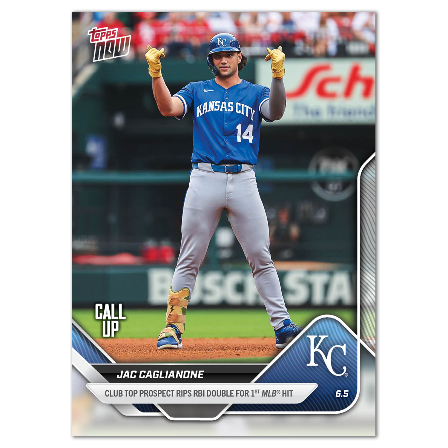 Jac Caglianone - 2025 MLB Topps NOW - Card 262 - LOOK FOR AUTOS - PR: 33,728 - Image 3