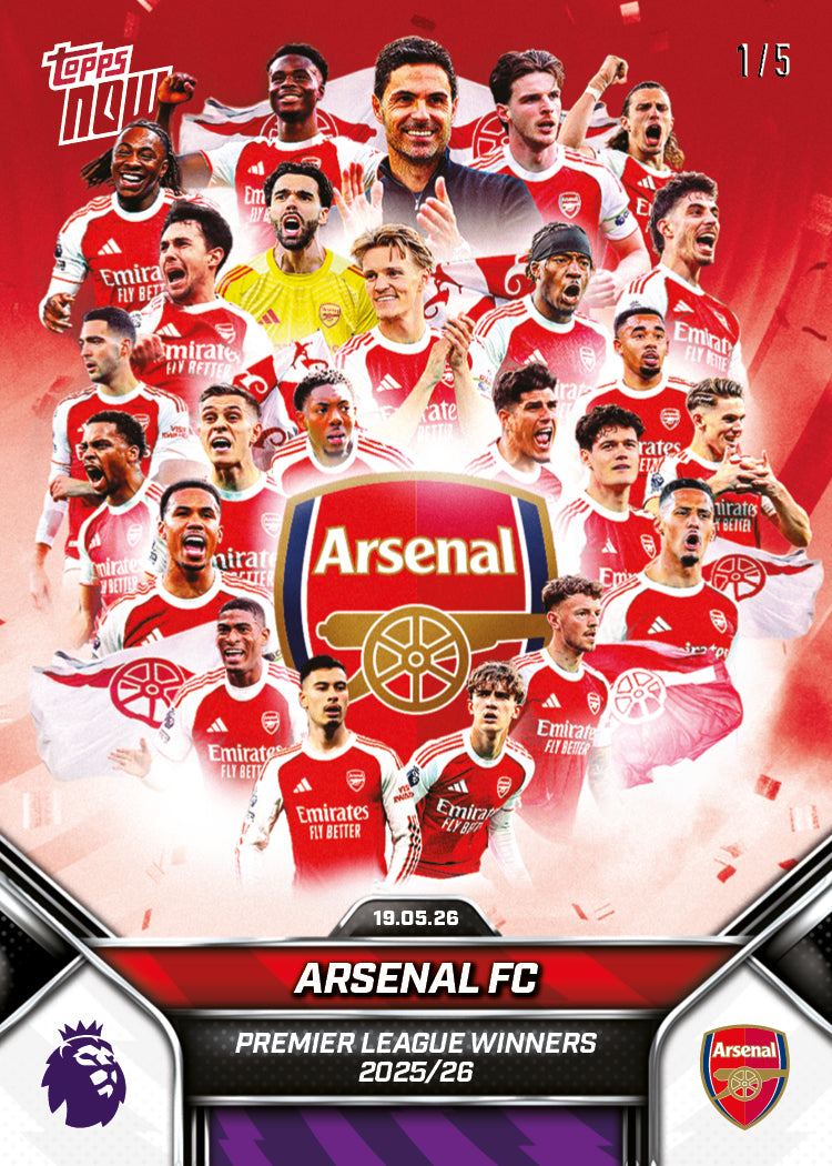 Arsenal FC - 2025-26 Premier League Topps NOW - Card 199 - PR: 34688 - Image 3