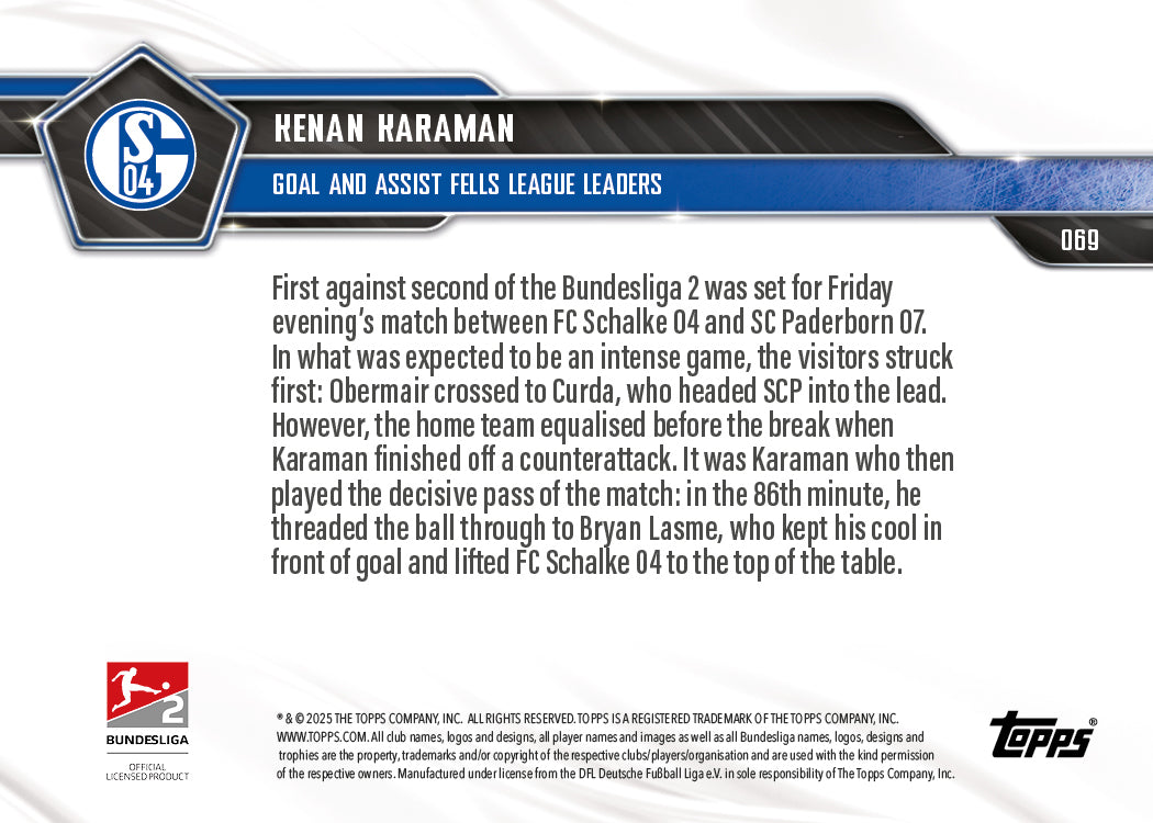 Kenan Karaman - 2025-26 Bundesliga Topps NOW - Card 69 - PR: 410 - Image 7