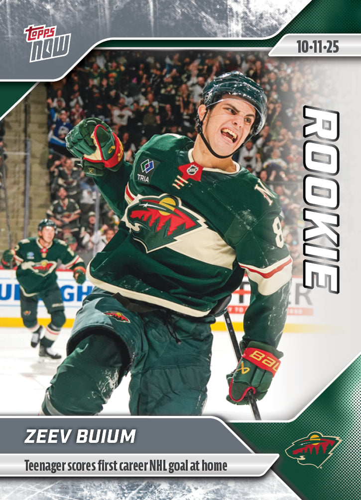 Zeev Buium - 2025-26 NHL Topps NOW - Sticker # 9 Pack - PR: 630