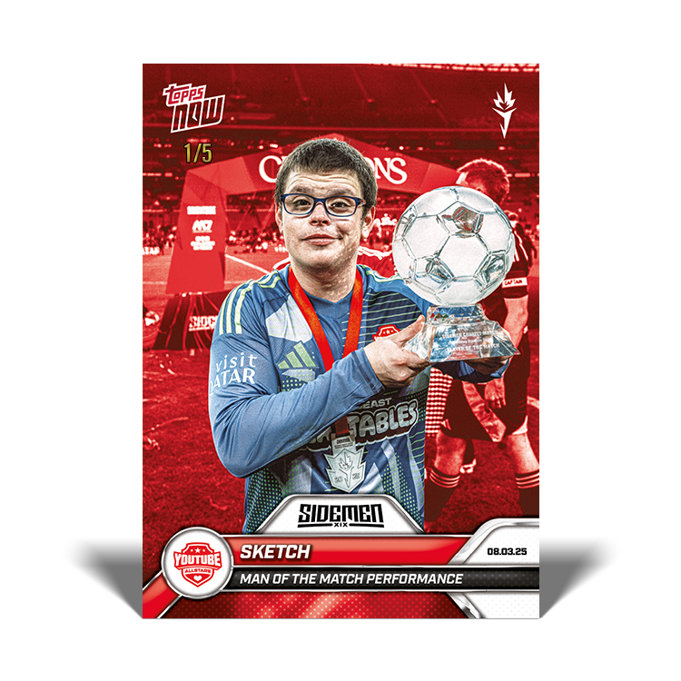 Sketch - 2025 Sidemen Charity Match Topps NOW Card 10 - PR: 493 - Image 3