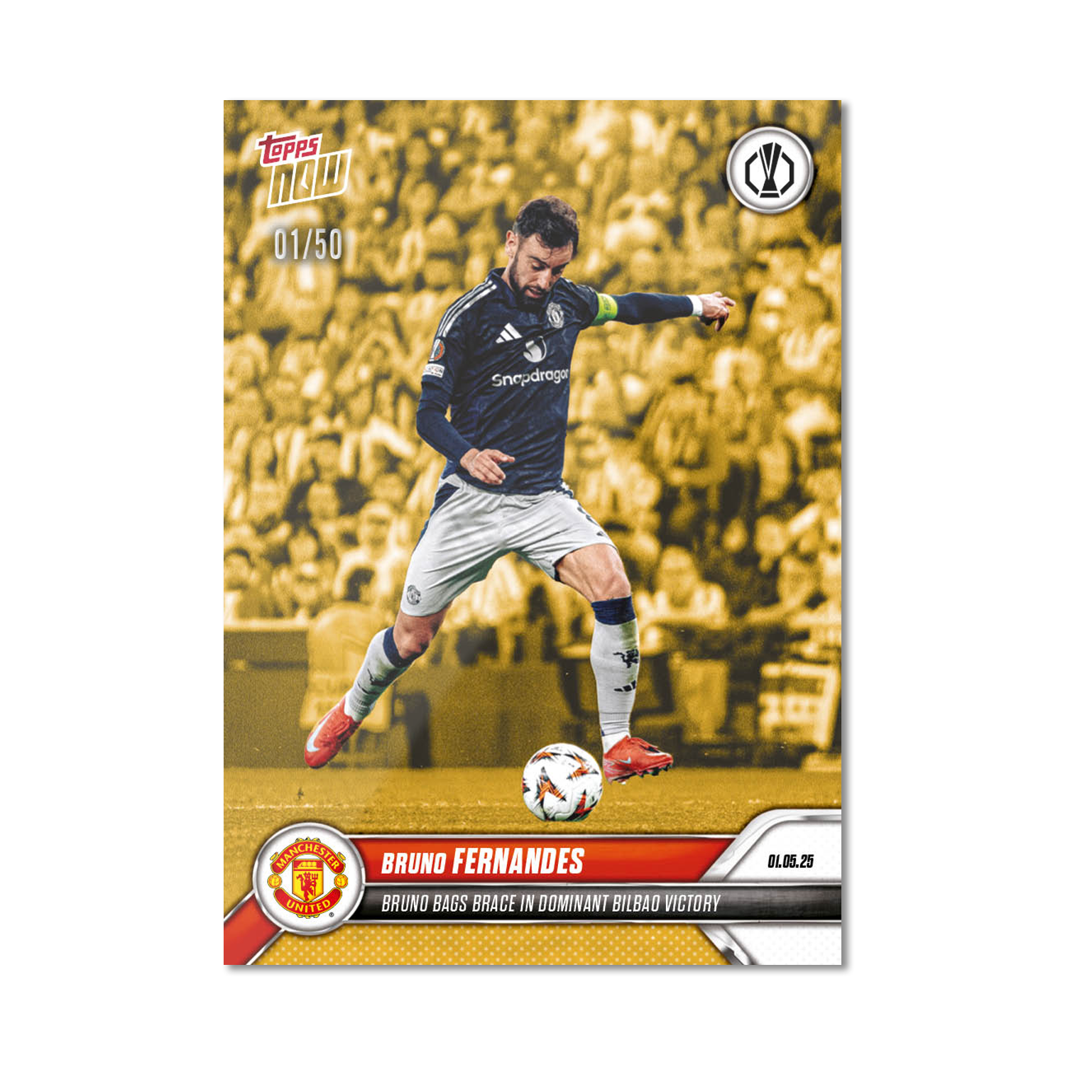 Bruno Fernandes - 2024-25 UEL Topps NOW Card 30 - PR: 419 - Image 6