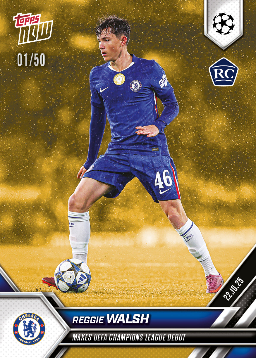 Reggie Walsh - 2025-26 UCL Topps NOW - Card 40 - PR: 850 - Image 6