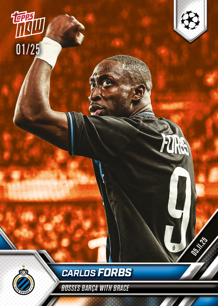 Carlos Forbs - 2025-26 UCL Topps NOW - Card 46 - PR: 118 - Image 5