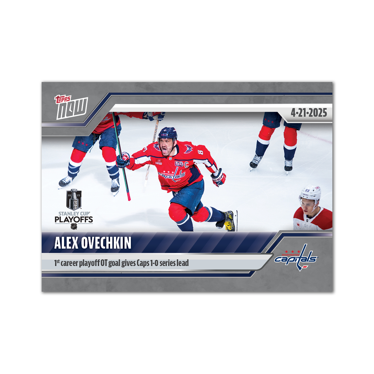 Alex Ovechkin - 2024-25 NHL Topps NOW - Sticker # 165 Pack - PR: 880