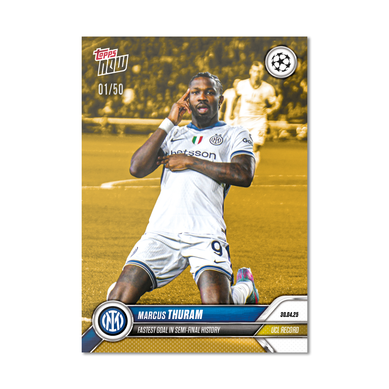 Marcus Thuram - 2024-25 UCL Topps NOW - Card 150 - PR: 384 - Image 6