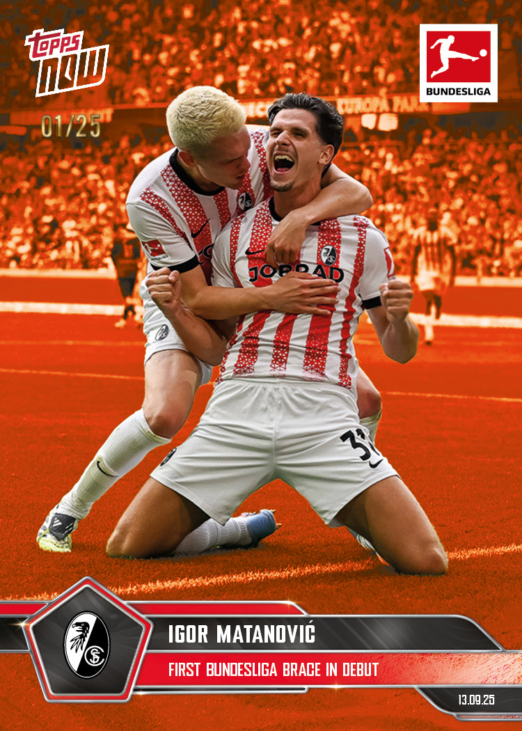 Igor Matanović - 2025-26 Bundesliga Topps NOW - Card 19 - PR: 184 - Image 5