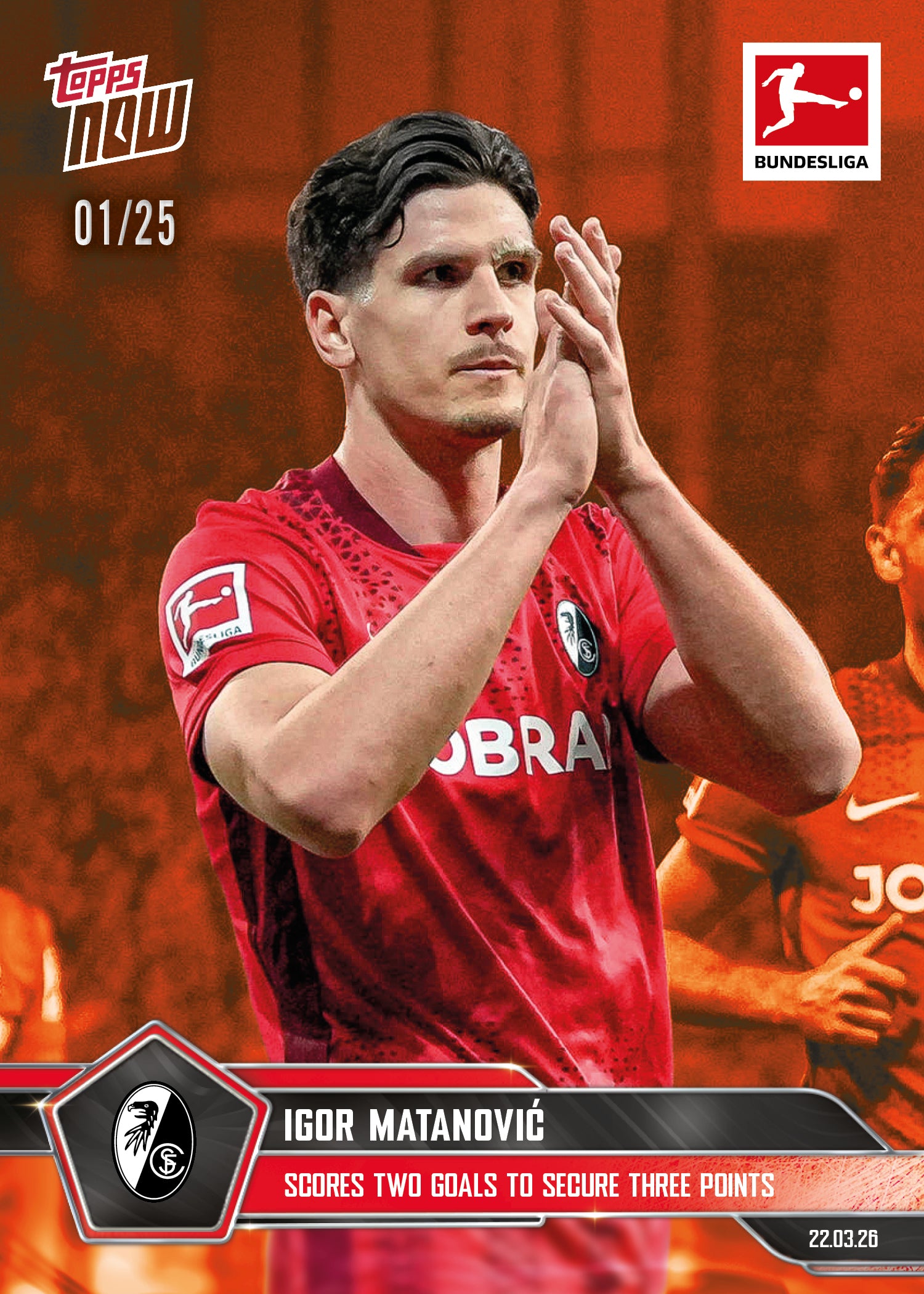 Igor Matanović - 2025-26 Bundesliga Topps NOW - Card 155 - PR: 97 - Image 5