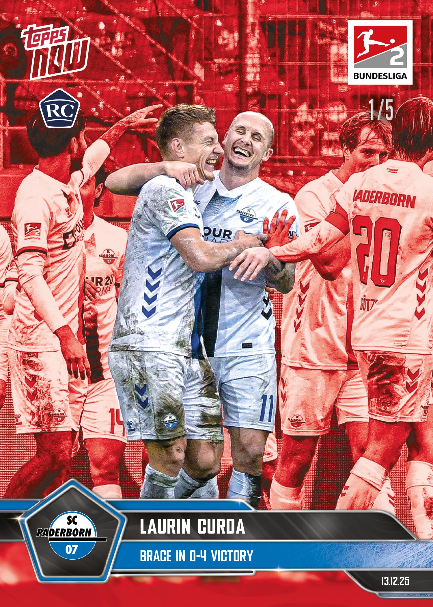 Laurin Curda - 2025-26 Bundesliga Topps NOW - Card 82 - PR: 246 - Image 3