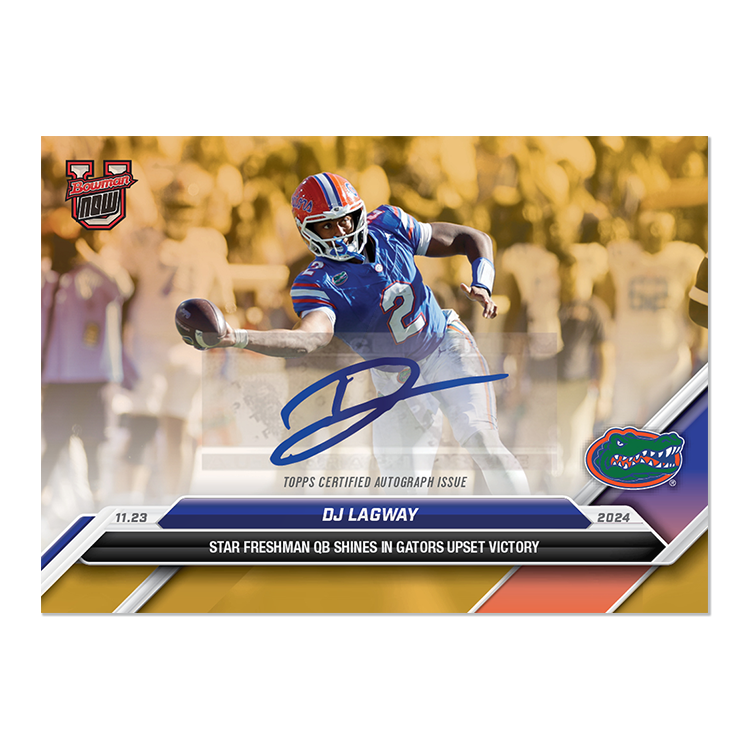 DJ Lagway - 2024 Bowman U NOW Football Card 44 - LOOK FOR AUTOS - PR: 1660 - Image 2