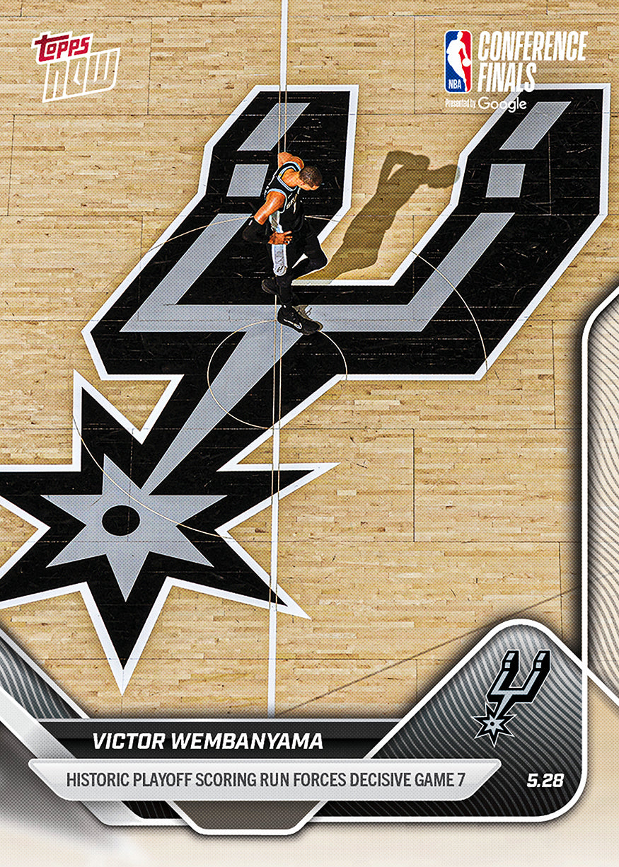 Alternative view of Victor Wembanyama - 2025-26 NBA Topps NOW - Card 323 - PR: 20538