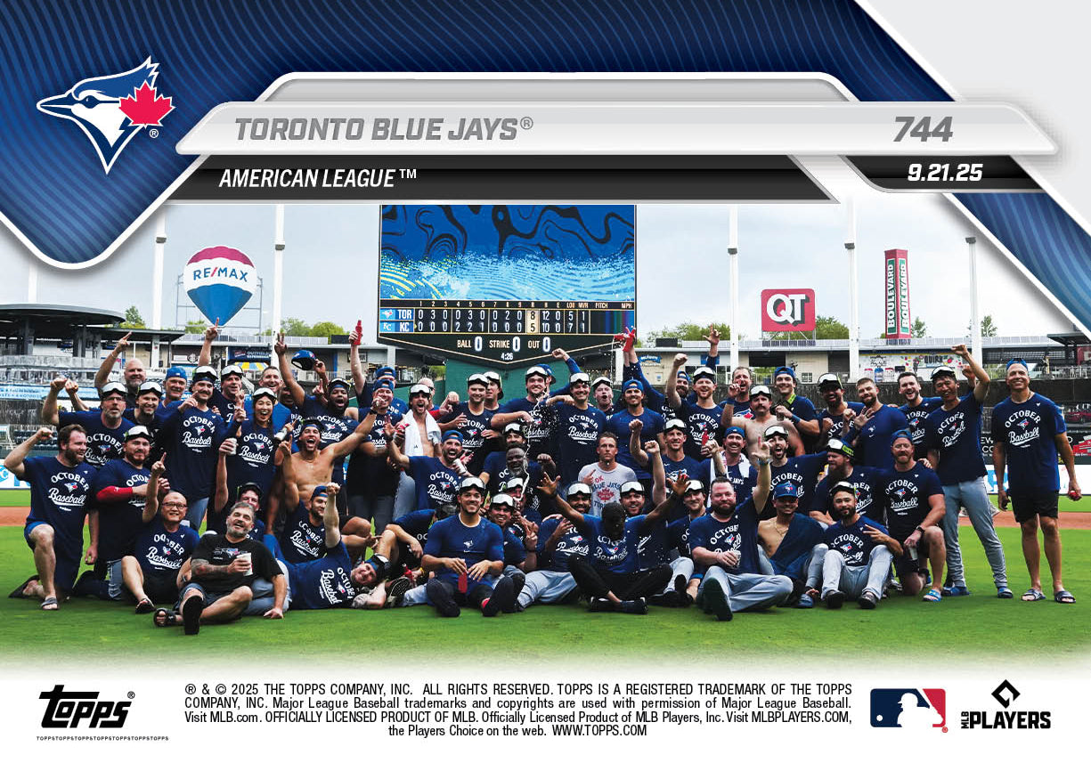 Toronto Blue Jays - 2025 MLB Topps NOW - Card 744 - PR: 457 - Image 2
