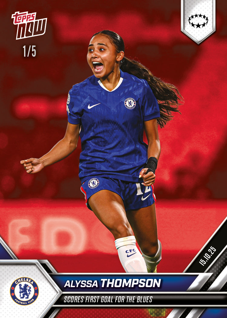 Alyssa Thompson - 2025-26 UWCL Topps NOW - Card 3 - PR: 632 - Image 3