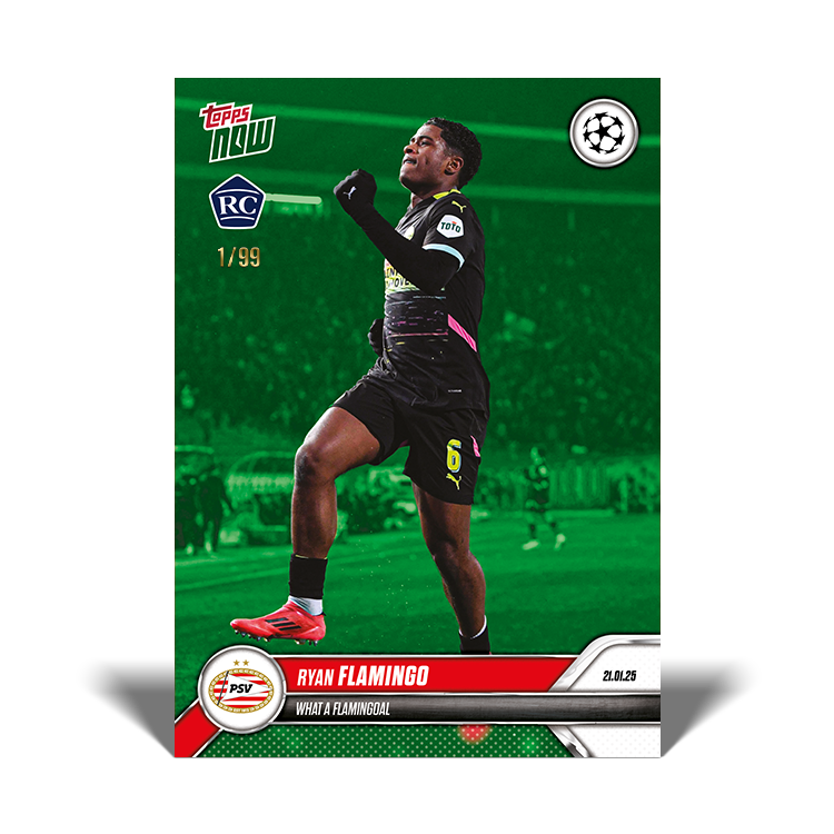 Ryan Flamingo - What a Flamingoal - 24/25 UCL Topps NOW Card 78 - PR: 203 - Image 4