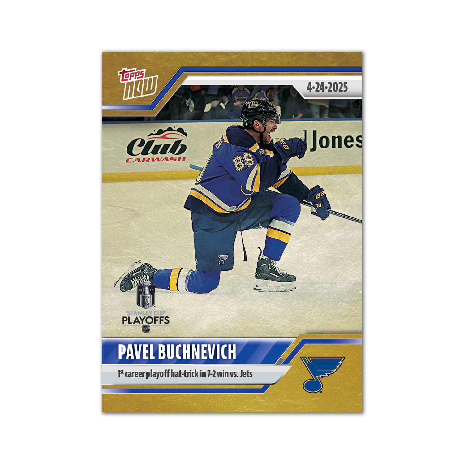 Pavel Buchnevich - 2024-25 NHL Topps NOW - Sticker # 168 Pack - PR: 140 - Image 2