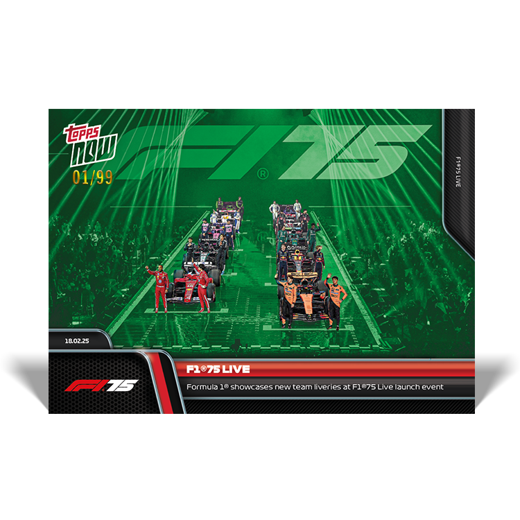 F1 75 Live - 2025 Formula 1 Topps NOW - Card 11 - PR: 1889 - Image 5