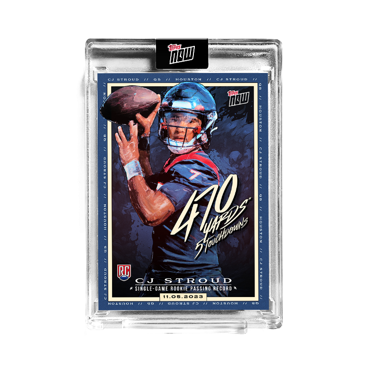 CJ Stroud - 2023 TOPPS NOW Football Card CJ1 - PR: 13854 - Image 4