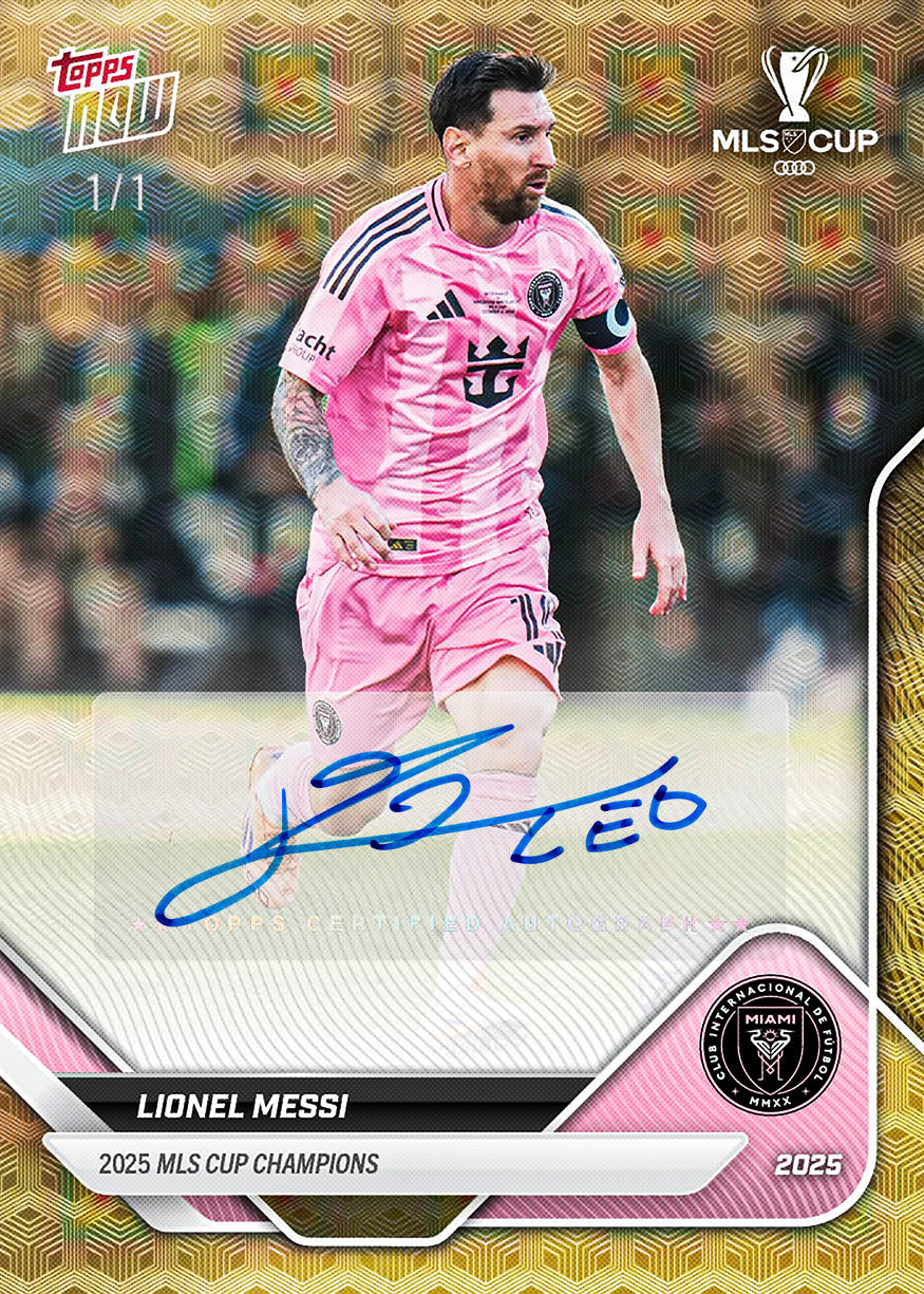 2025 MLS Cup - Inter Miami CF - MLS Topps NOW 8 Card Team Set - PR: 4115 - Image 4