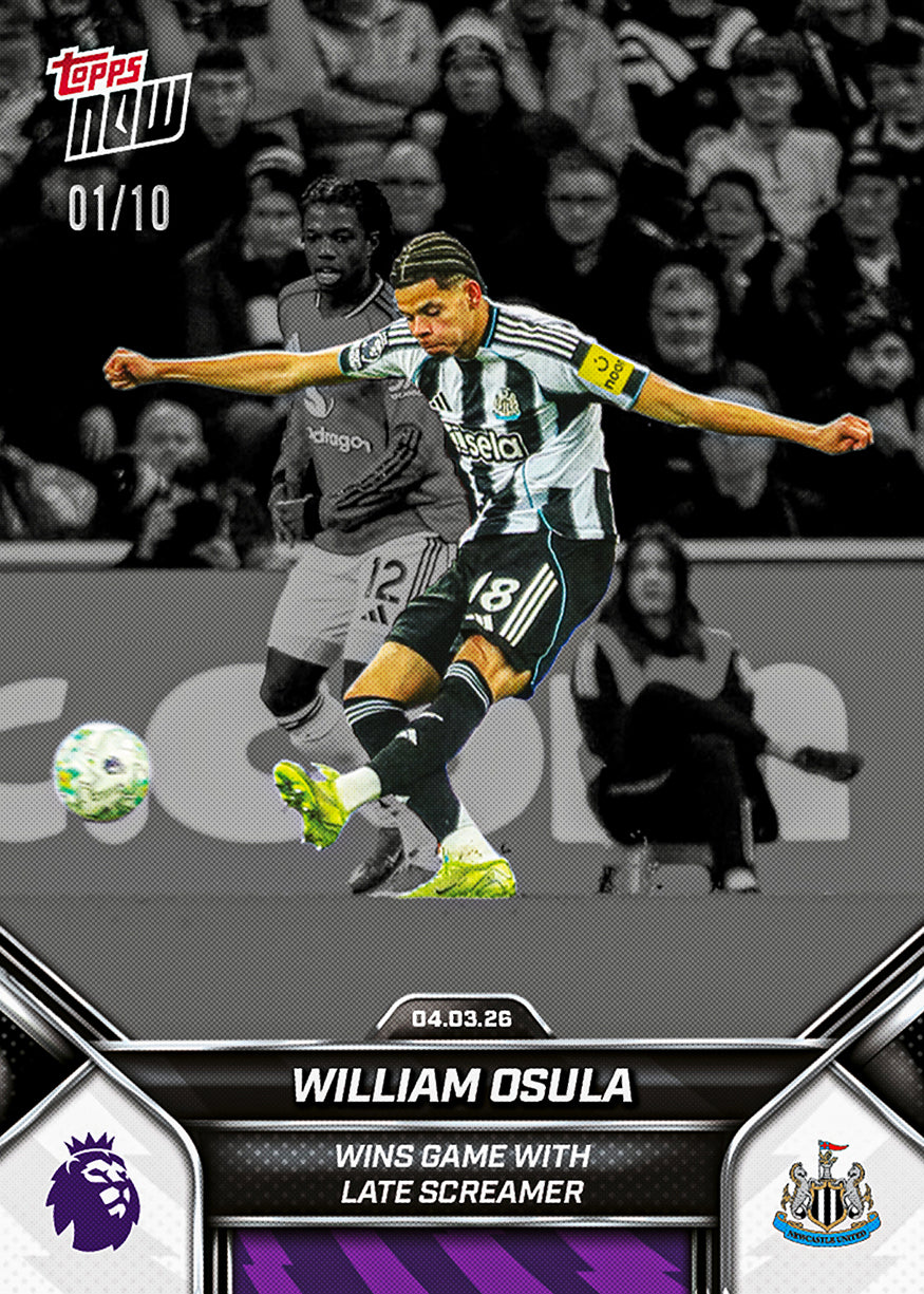 William Osula - 2025-26 Premier League Topps NOW - Card 153 - PR: 396 - Image 4