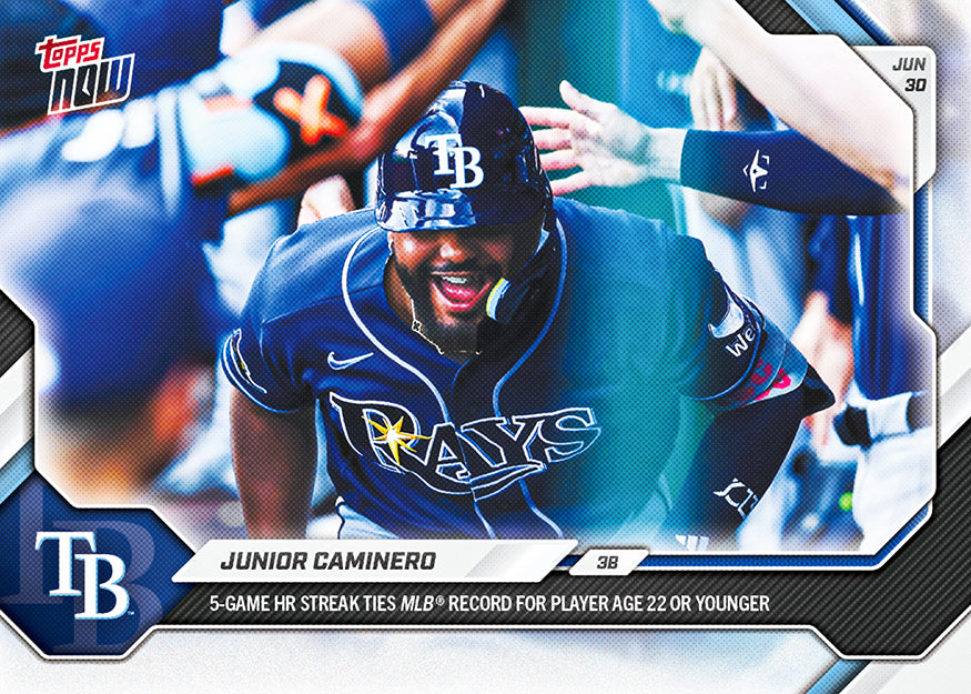 Junior Caminero - 2026 MLB Topps NOW - Card 400 - PR: 863