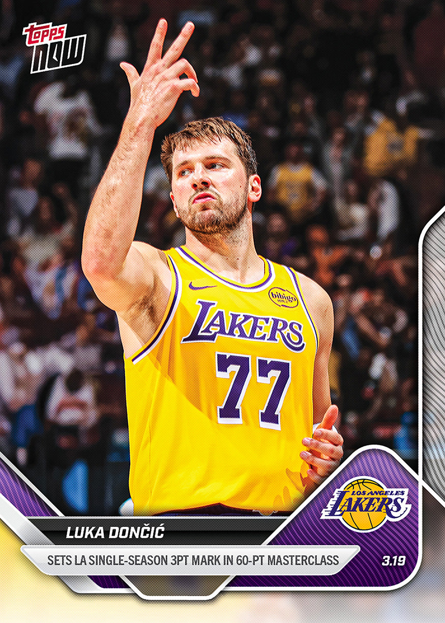 Luka Dončić - 2025-26 NBA Topps NOW - Card 216 - PR: 3591 - Image 2