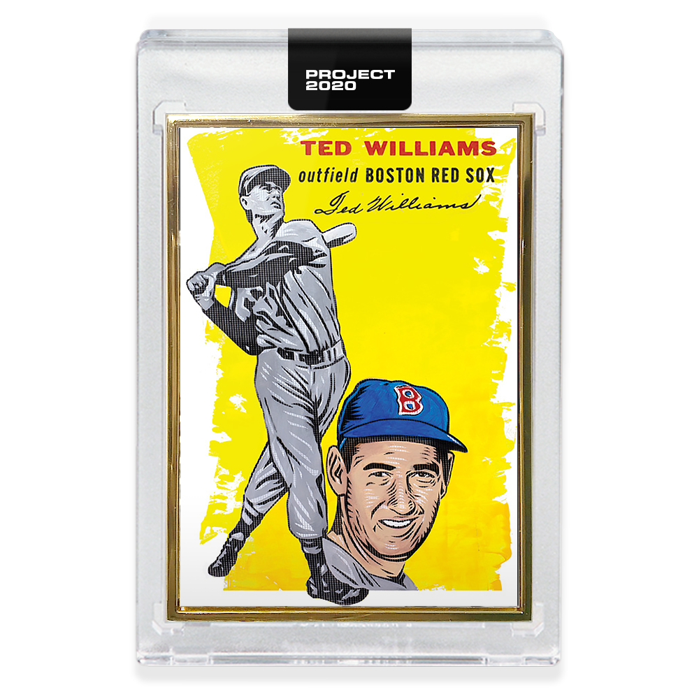 Topps PROJECT 2020 Card 189 - 1954 Ted Williams by Blake Jamieson - Print Run: 4684 - Image 2