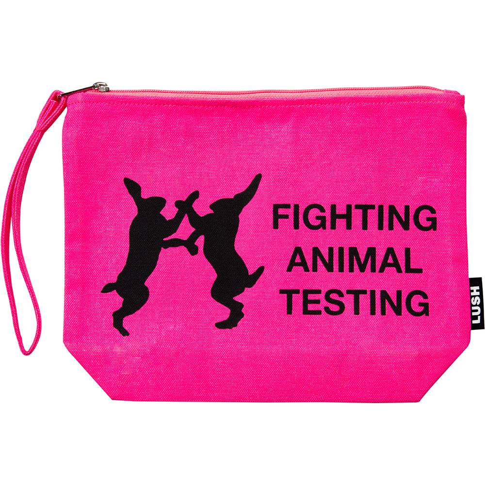 Fighting Animal Testing - Pink Pouch